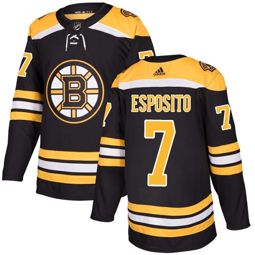 Adidas Men Boston Bruins #7 Phil Esposito Black Home Authentic Stitched NHL Jersey->boston bruins->NHL Jersey